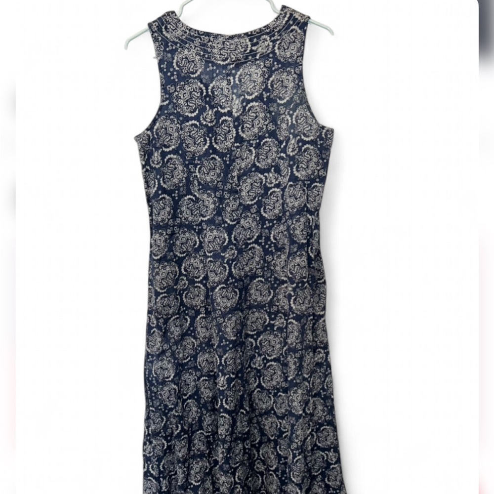 Coldwater Creek Paisley Maxi Dress Coastal Boho - Picture 10 of 12